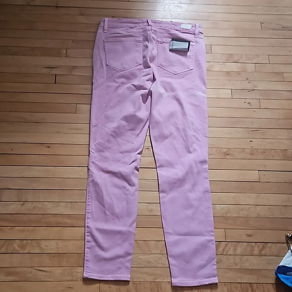 Paige Womens Transcend Verdugo Ankle Jeans Mid Rise Ultra Skinny Light Orchid 29 - Picture 3 of 5